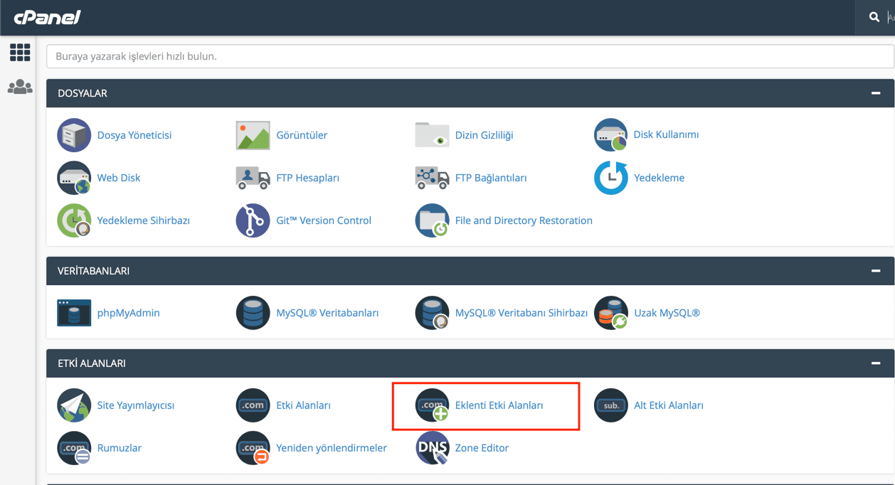 Cpanel Addon Domain Ekleme | Cpanel Yeni Site Ekleme 7 cpanel addon domain ekleme 1 1