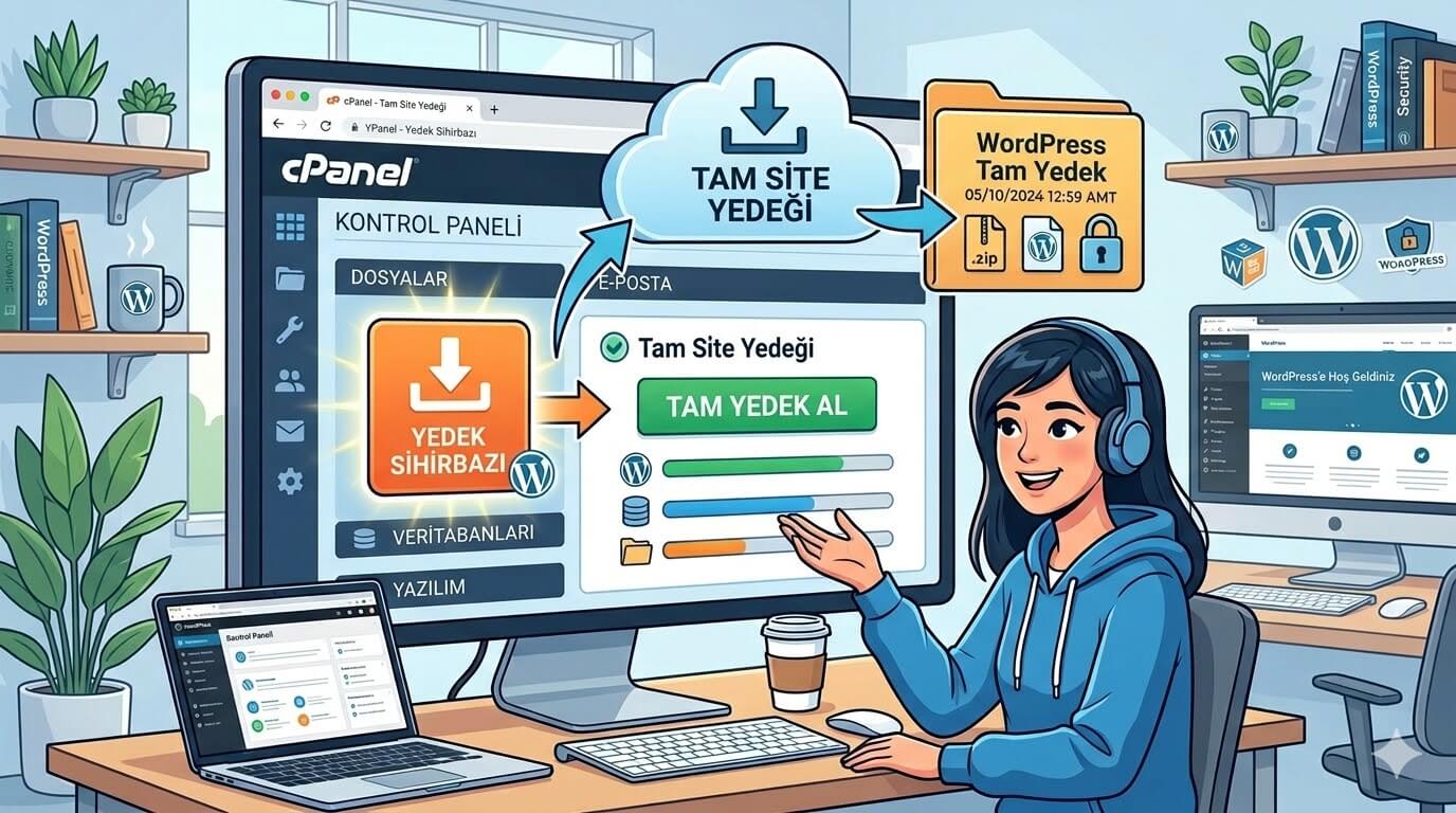 cpanel site yedegi alma