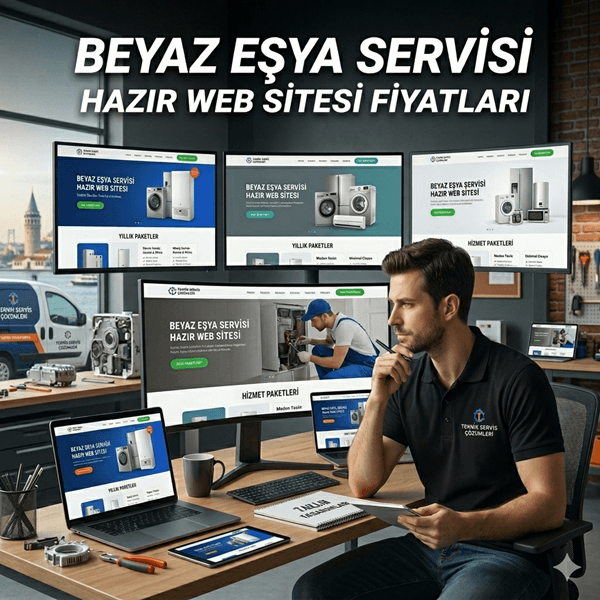 Beyaz eşya servisi hazır web sitesi fiyatları 2026 — paket vitrini ve teknik servis çözümleri