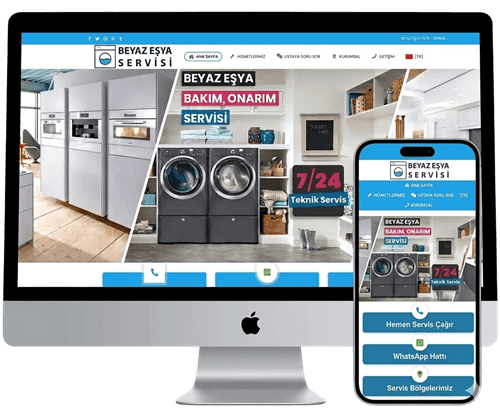 Beyaz eşya servisi hazır web sitesi