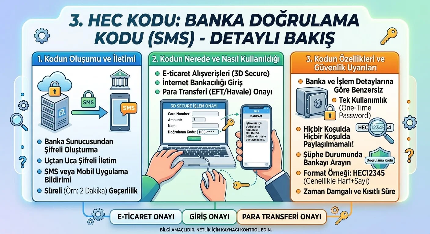 hec kodu banka dogrulama kodu
