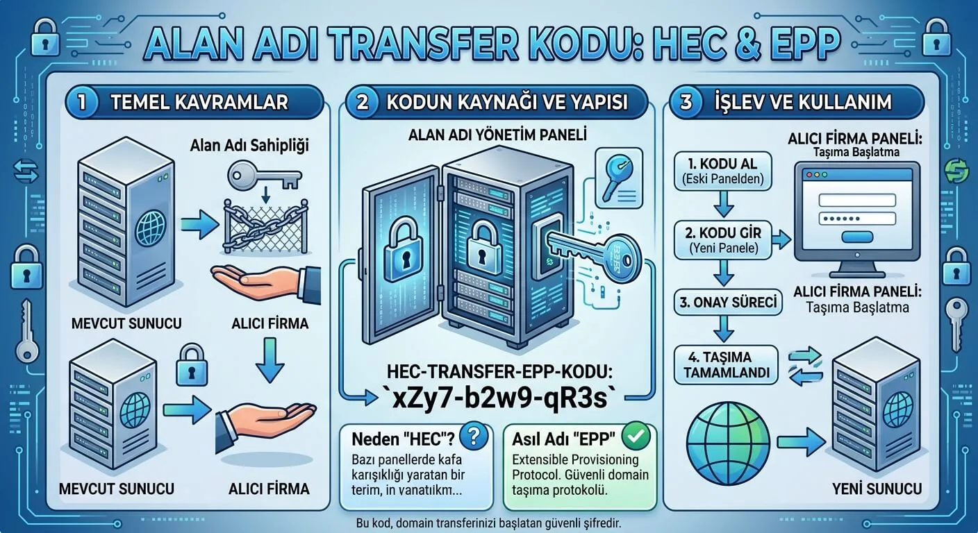 hec kodu domain transfer kodu