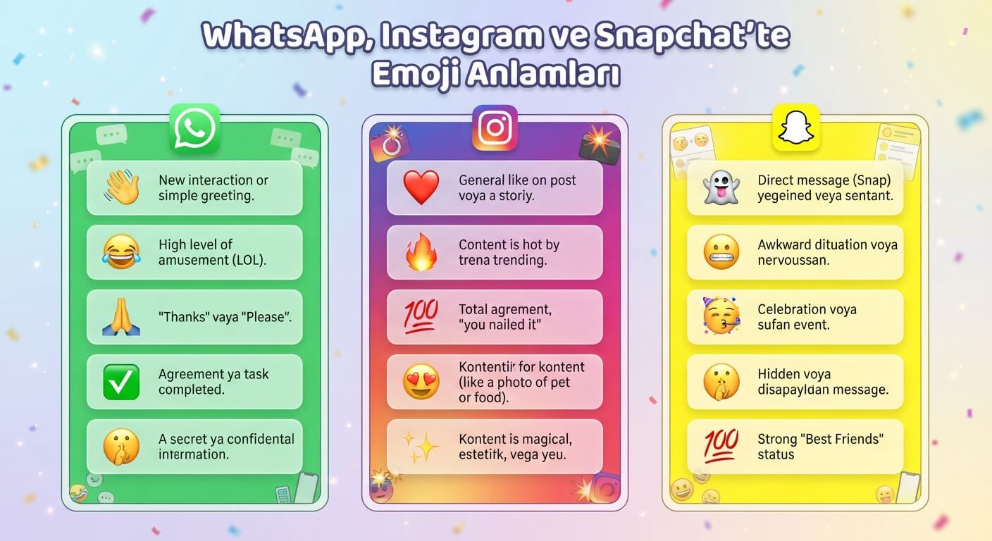instagram snapchat-whatsapp emoji anlamları